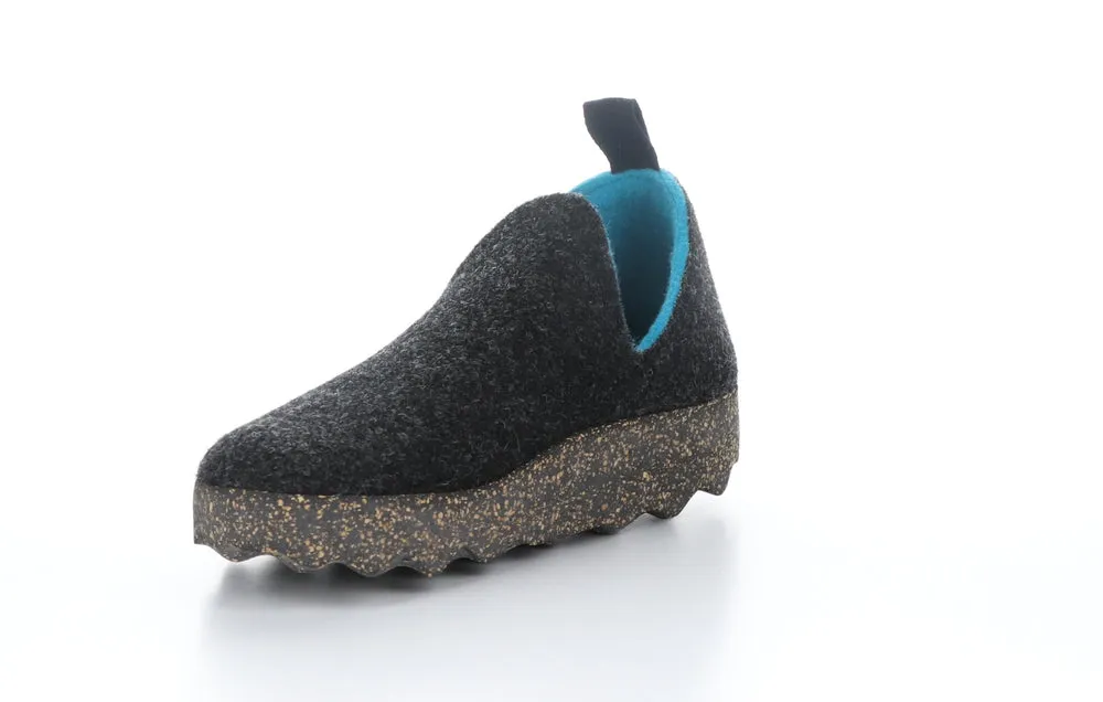 Felt Clog Slippers City in Anthracite