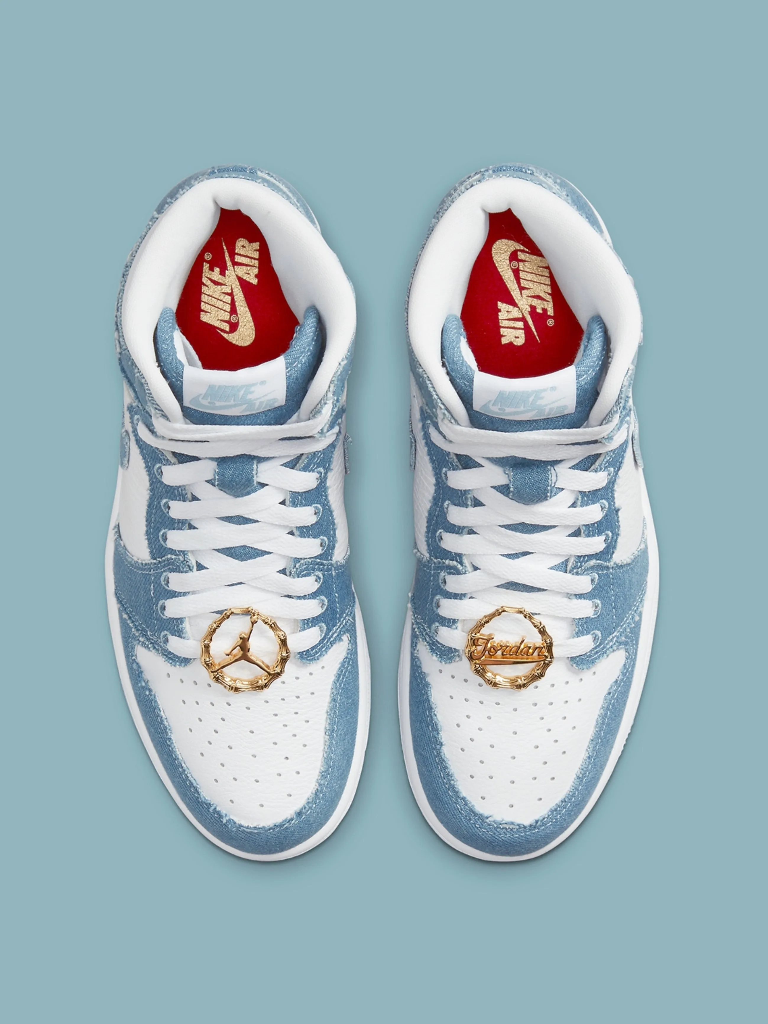 Air Jordan 1 Retro High OG Denim Asics Tennis Shoes Ff3