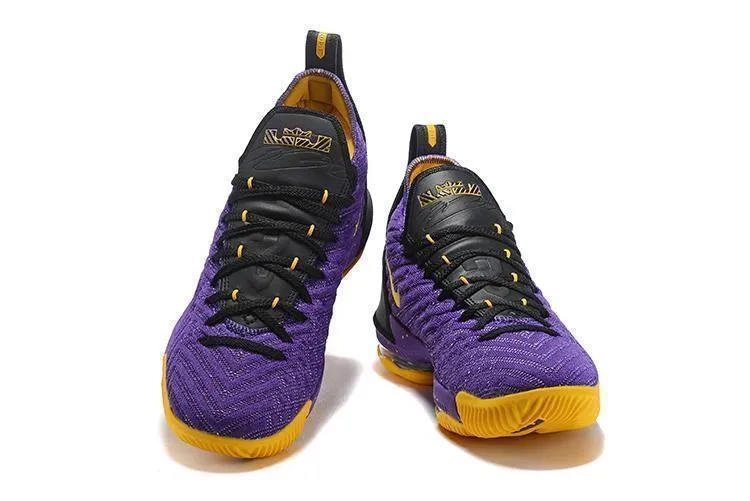Nike Lebron XVI 16 EP Purle Yellow Black Men Shoes !!! CYBER MONDAY SALE !!! Plantar Fasciitis Shoes Asics