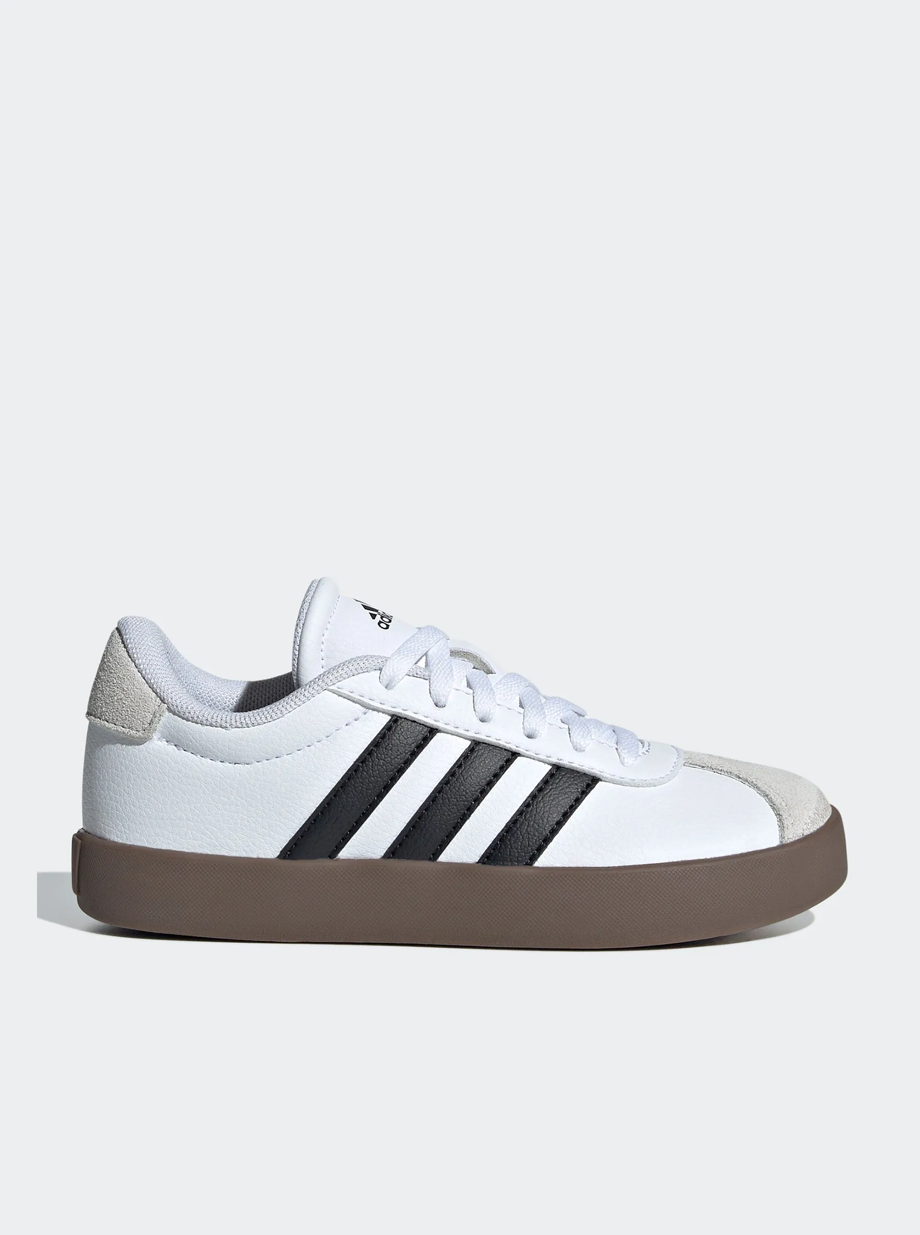 Adidas Grey Suede Shoes VL Court 3.0 Youth