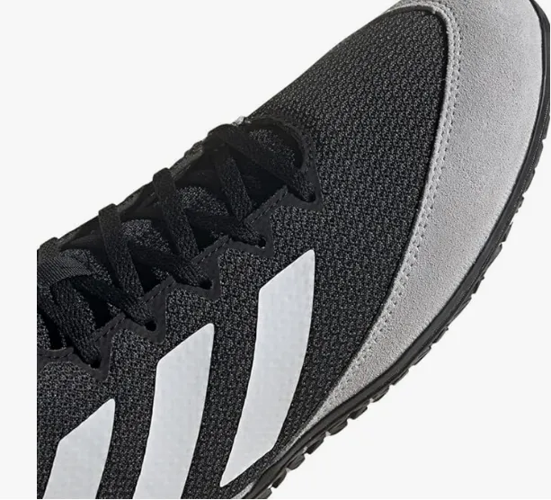 Mahomes Adidas Shoes adidas Men's Mat Wizard 5 Wrestling Shoe, Black/Grey/White, 13