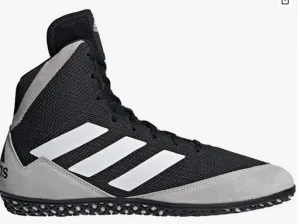 Adidas Shoe Sizing adidas Men's Mat Wizard 5 Wrestling Shoe, Black/Grey/White, 13