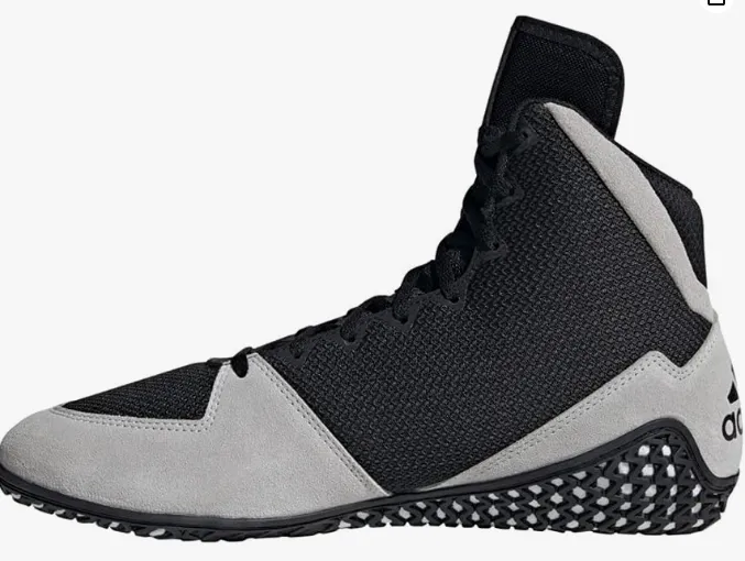 Adidas Shoes With Velcro Straps adidas Men's Mat Wizard 5 Wrestling Shoe, Black/Grey/White, 13