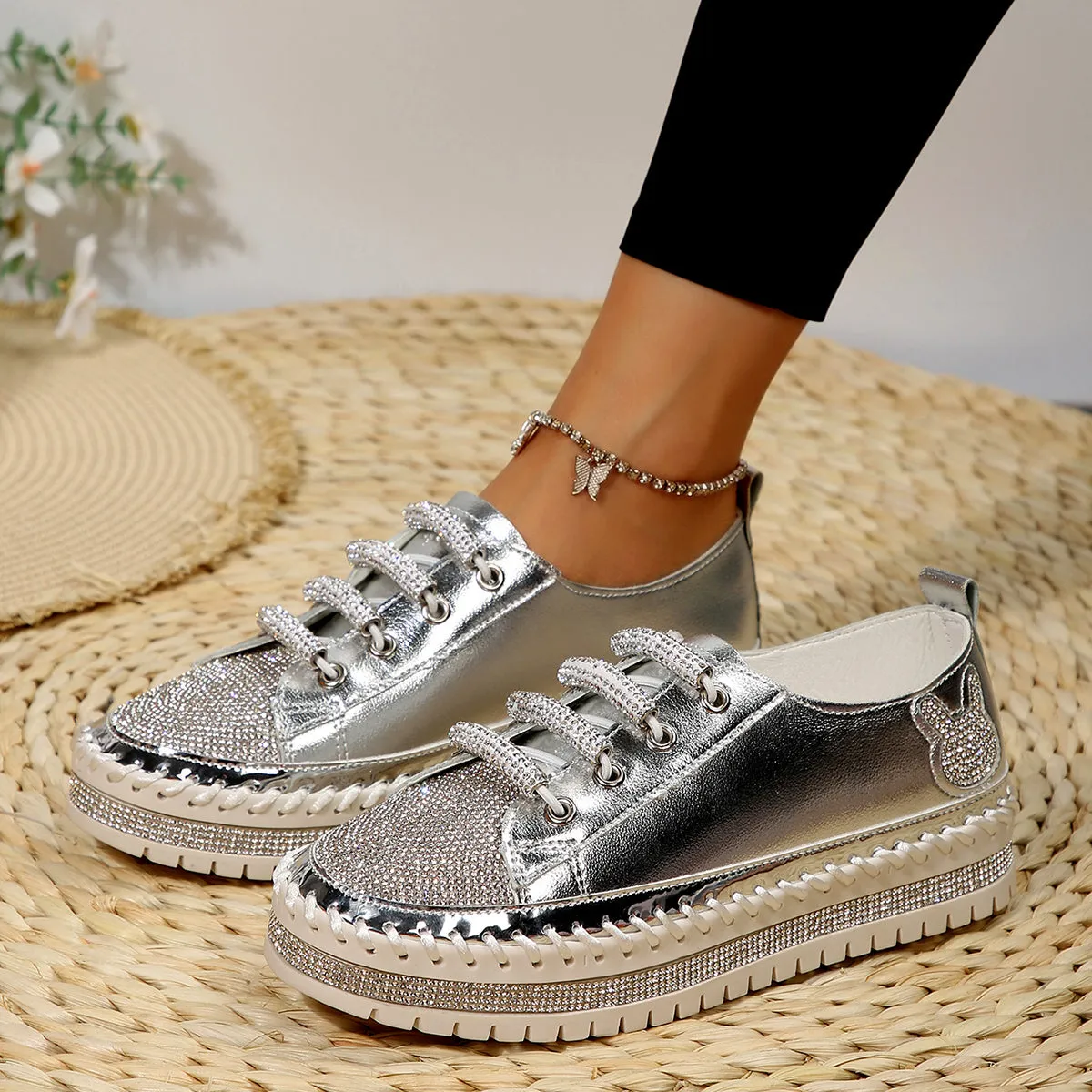 Nanccy Casual Thick Soled Soft  Shoes Alloy Work Boots