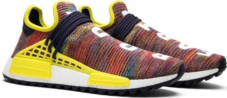 Adidas Sleek Super Shoes Pharrell x Adidas NMD Trail 'Human Race' Multicolor Shoes Men Women Sneaker Sale All Size US 7-11