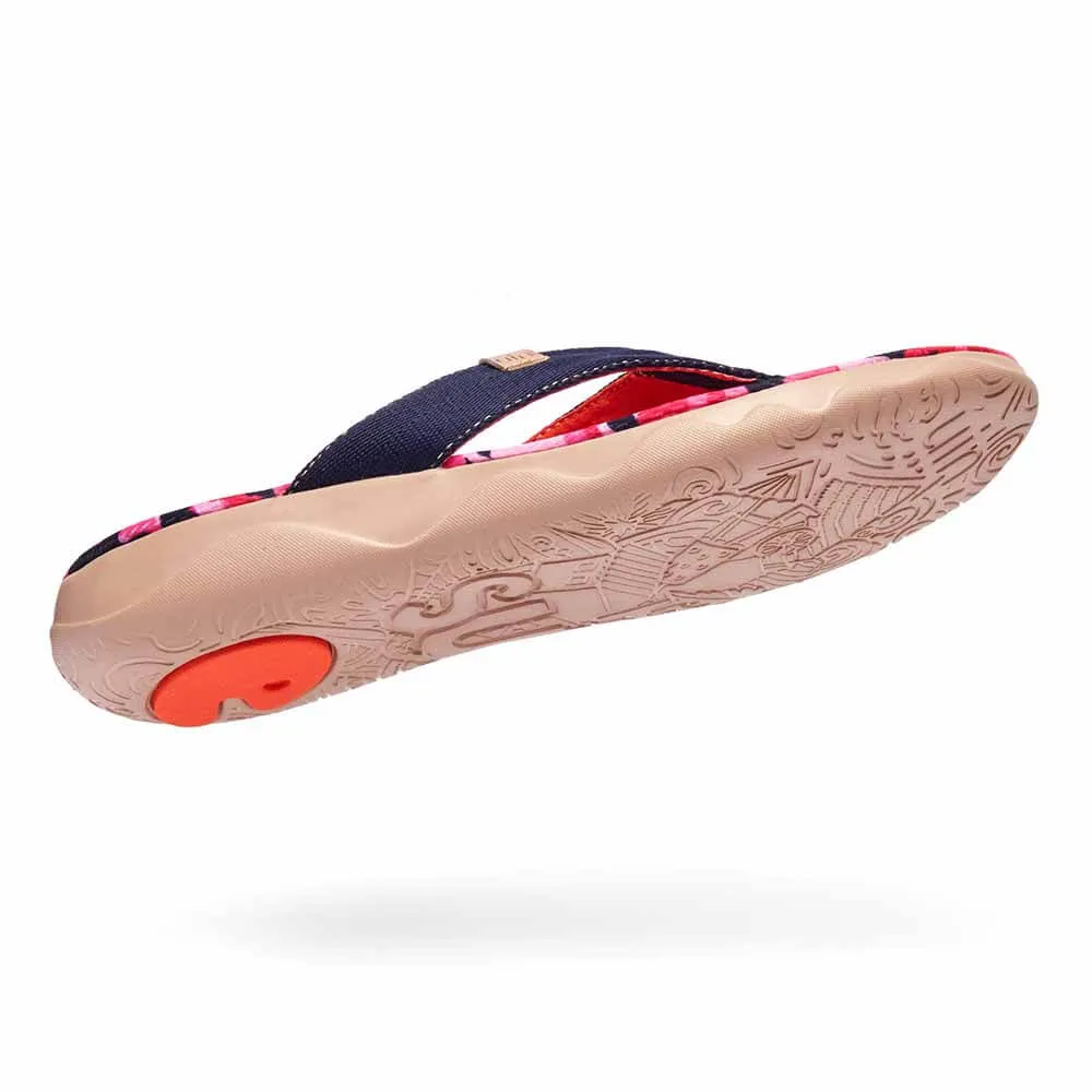 Platform Slip On Boots Pink Cherry Women Majorca Flip Flops