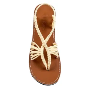 Chaussure Loafers Plaka Sweet Ivory Seashell Flat Sandal