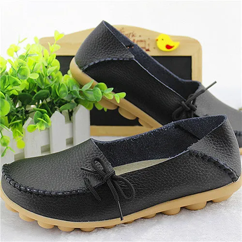 Ugg Penny Loafers Plus size women shoes fashion soft Leather women flats slip on Autumn women shoes  casual  Comfort loafers Female shoes SDT179