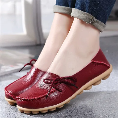 Plus size women shoes fashion soft Leather women flats slip on Autumn women shoes  casual  Comfort loafers Female shoes SDT179 Betsey Johnson Aron Loafers