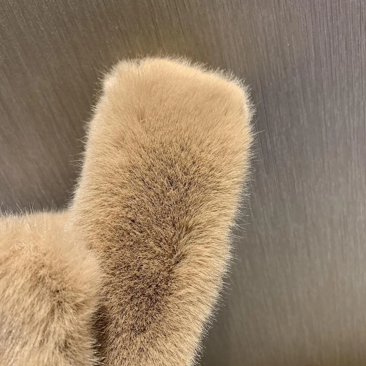 Slip Dhgate Chicvane Women's Two Bands Faux Fur Platform House Indoor Or Outdoor Slippers