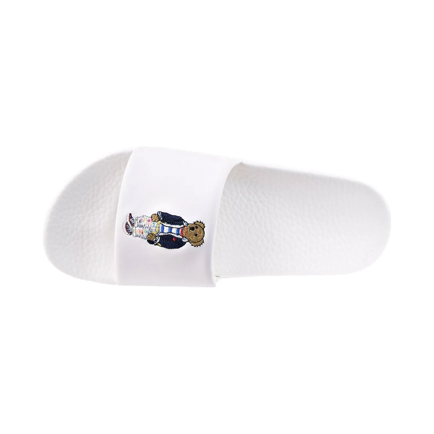 Skating Slippers Polo Ralph Lauren Bear Print Men's Slides White