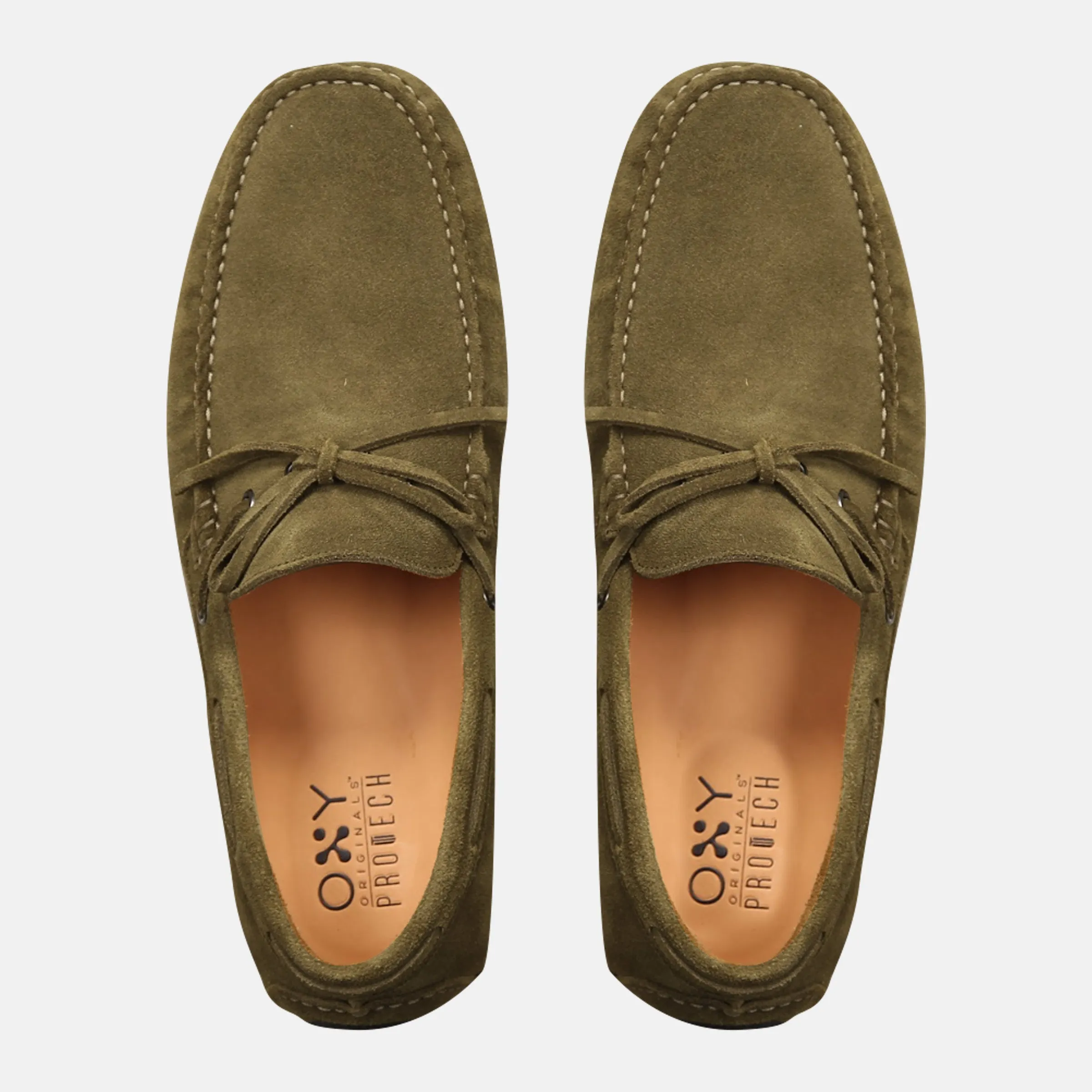 White Penny Loafers PORTOFINO Green