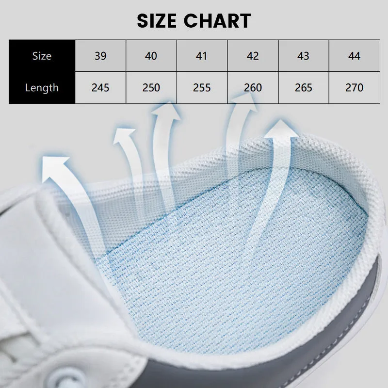 Wedding Bridal Sneakers Pousbo Men's Backless Sneakers50% OFF