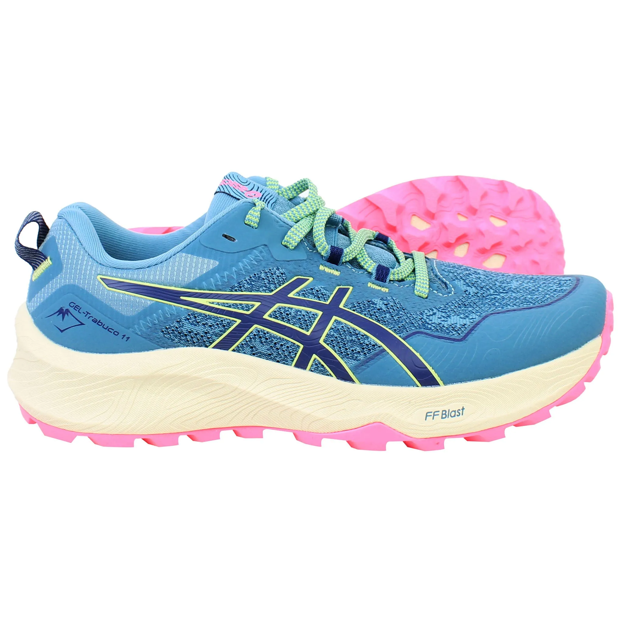 Asics Shoe Box Asics Gel-Trabuco 11 Womens Blue Running Shoes