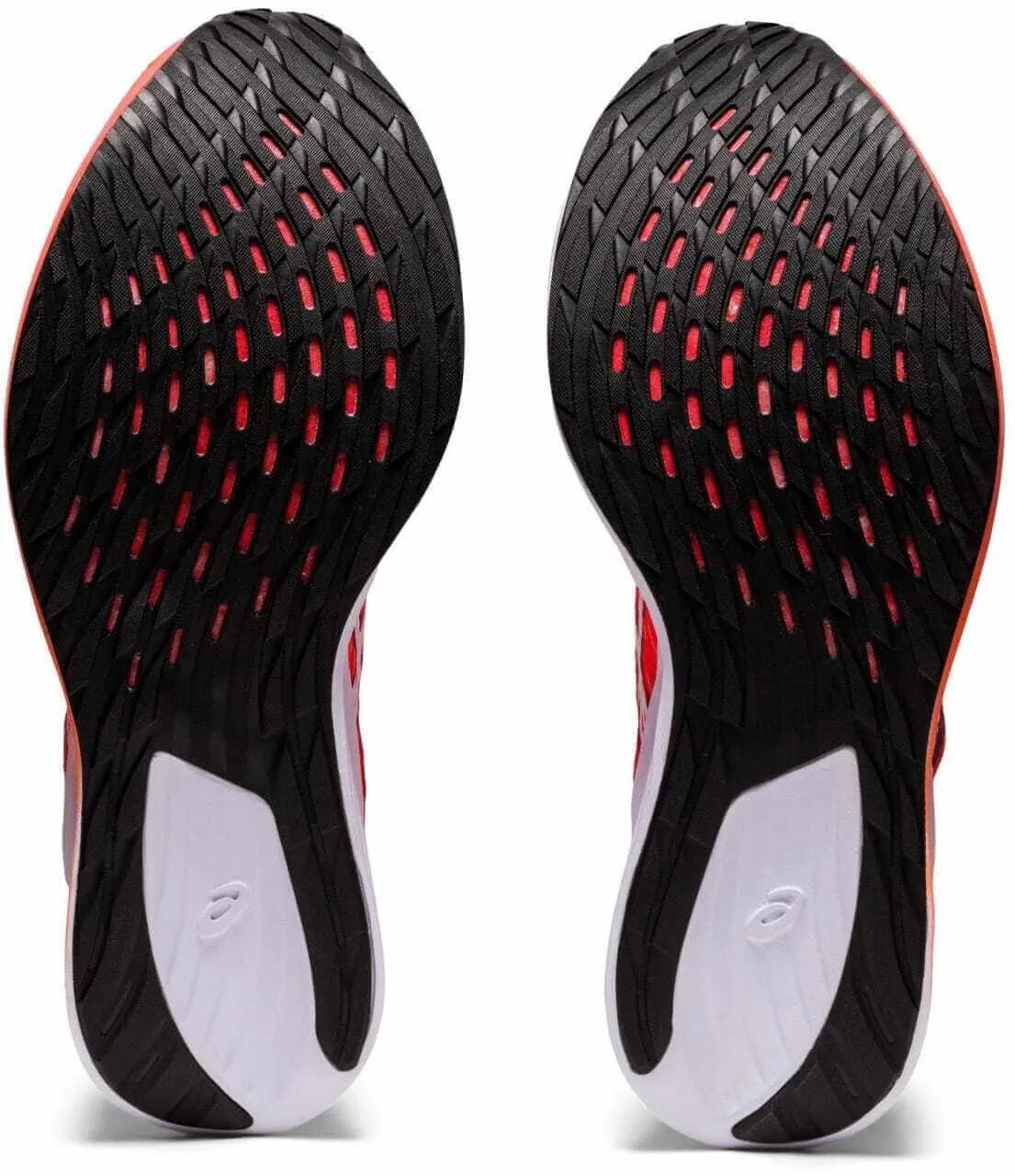 Asics Womens Magic Speed Neutral Running Shoes - Sunrise Red/White Asics Chrome Shoes