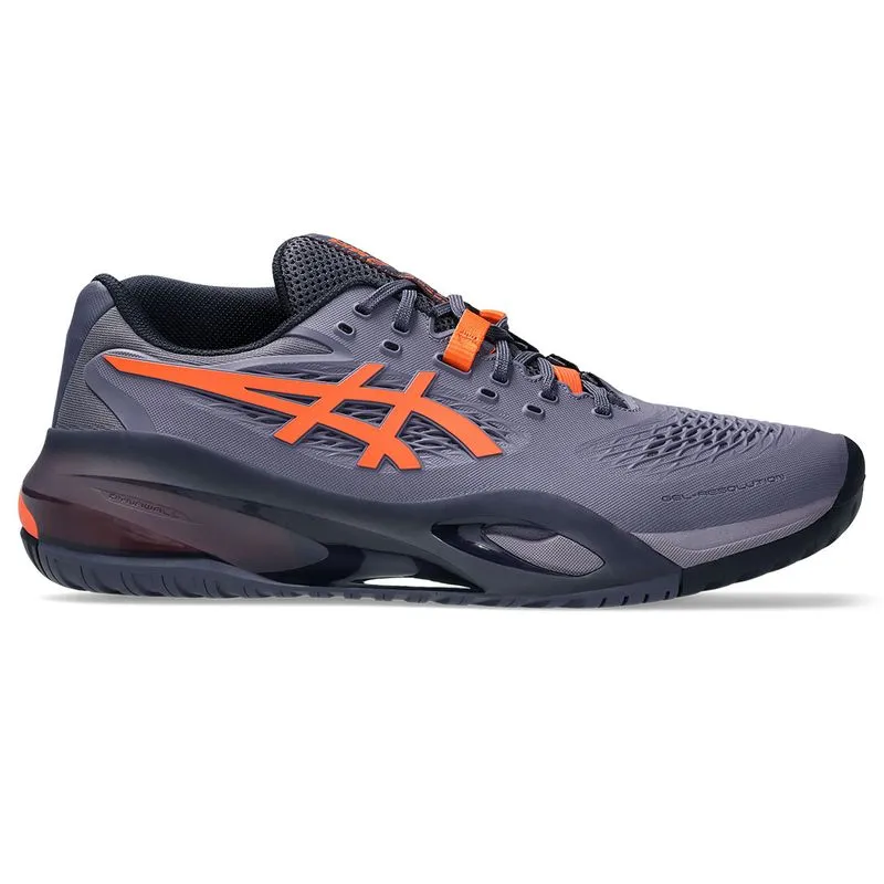 Asics Men's Gel Resolution X Purple and Orange Asic Slip On Shoes