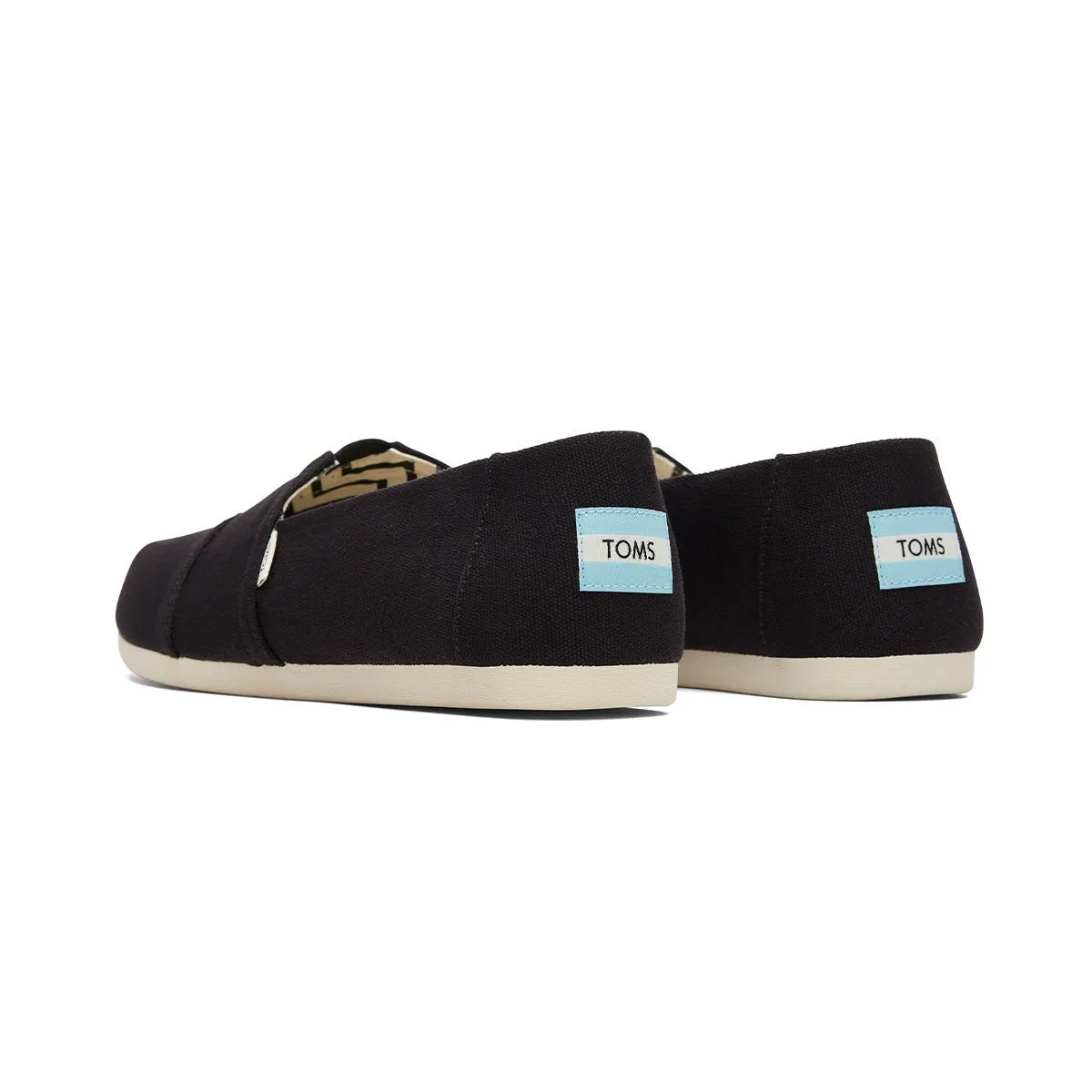 TOMS Espadrille Alpargata Men - Black Recycled Cotton Canvas Johnston And Murphy Slip On