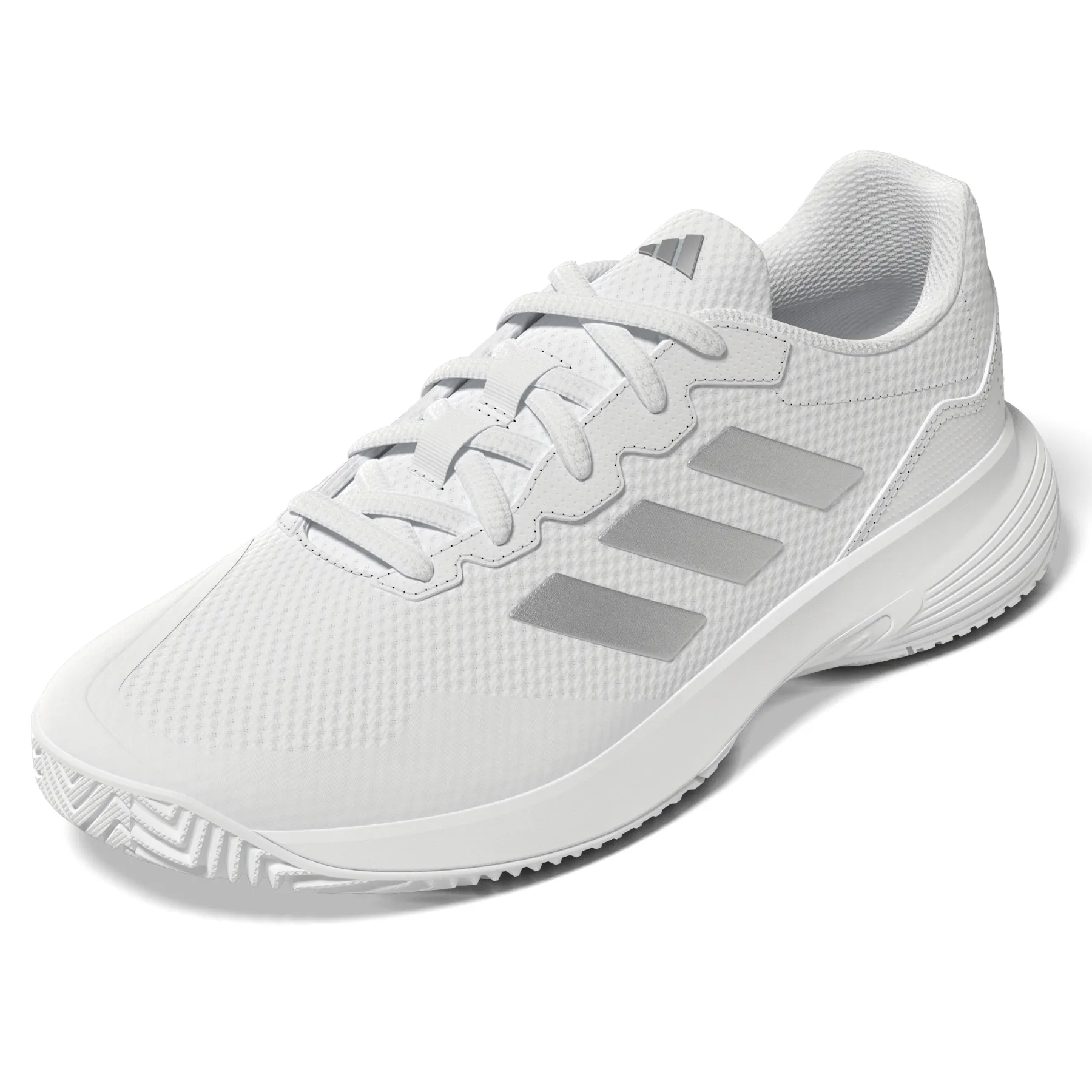 Adidas Torsion Super Shoes Adidas Performance Game Court 2.0  Womens Tennis Shoes - Footwear White/Silver Metallic