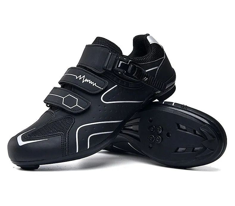 Cross Shield Silver Plan Professional Self-Locking Cycling Bicycle Shoes Anti-Skid Sneakers