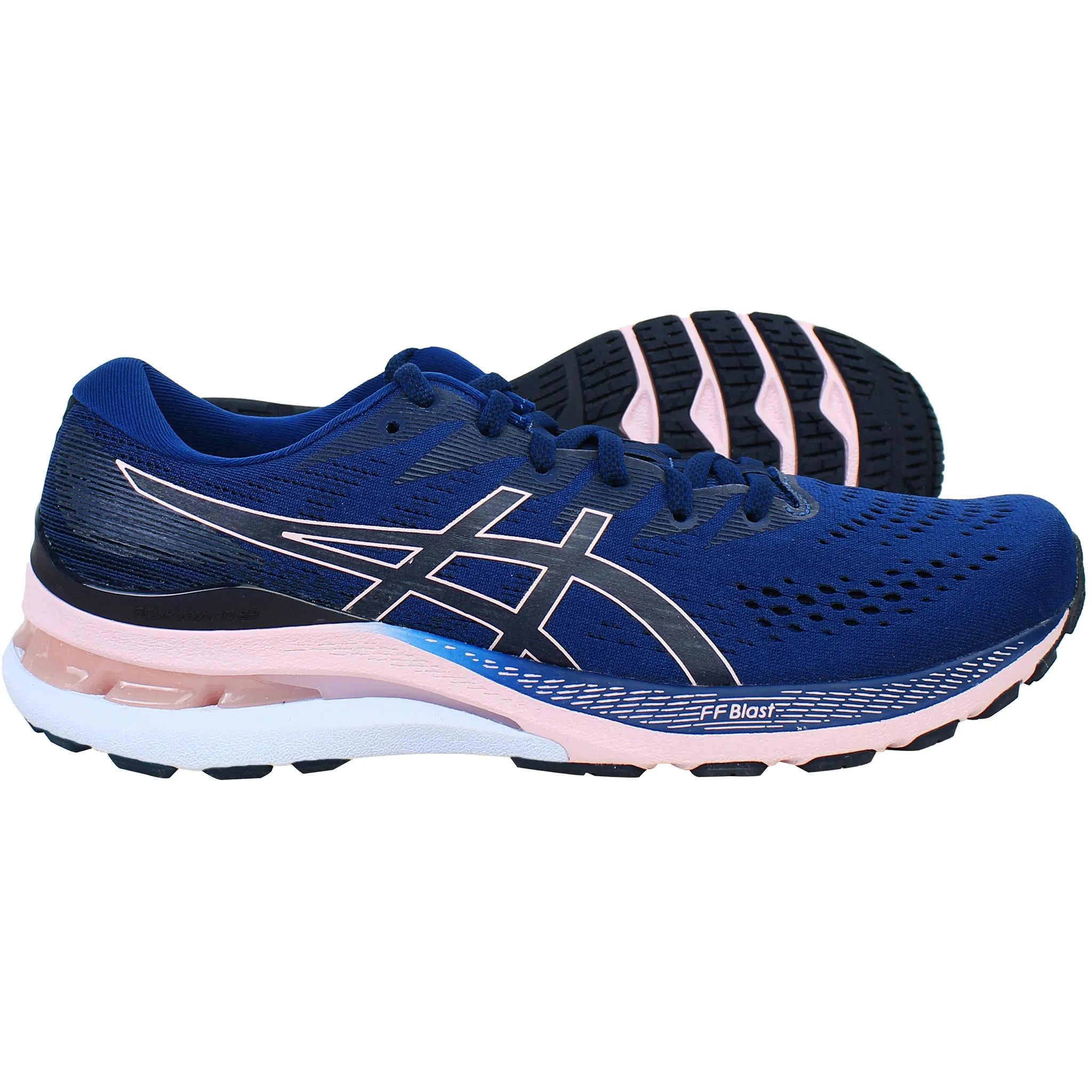 Asics Gel-Kayano 28 Womens Blue Running Shoes Bargain Asics Running Shoes