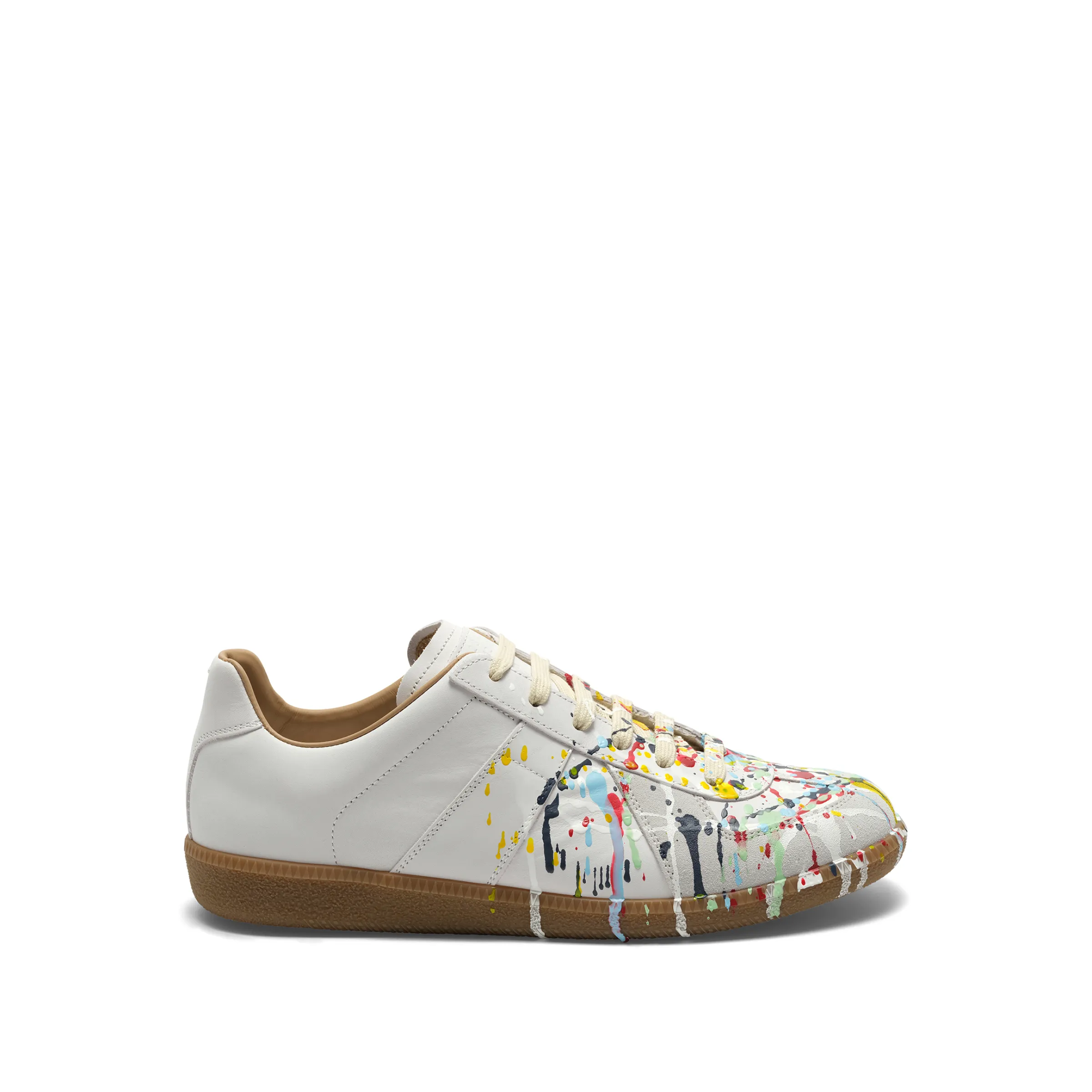 Replica Paint Splatter Sneaker in White Unicorn Sneakers