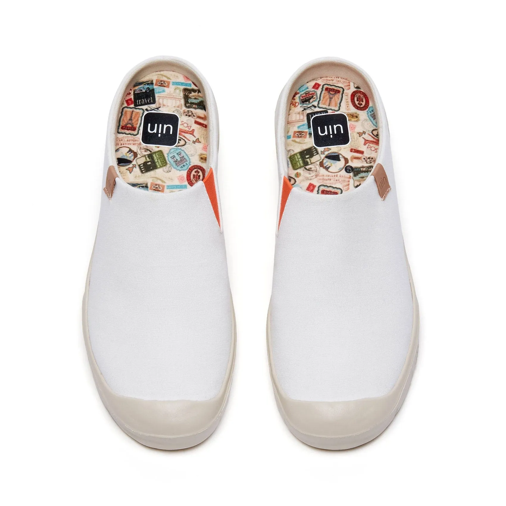 Pure White Cadiz III Women Work Slip Ons