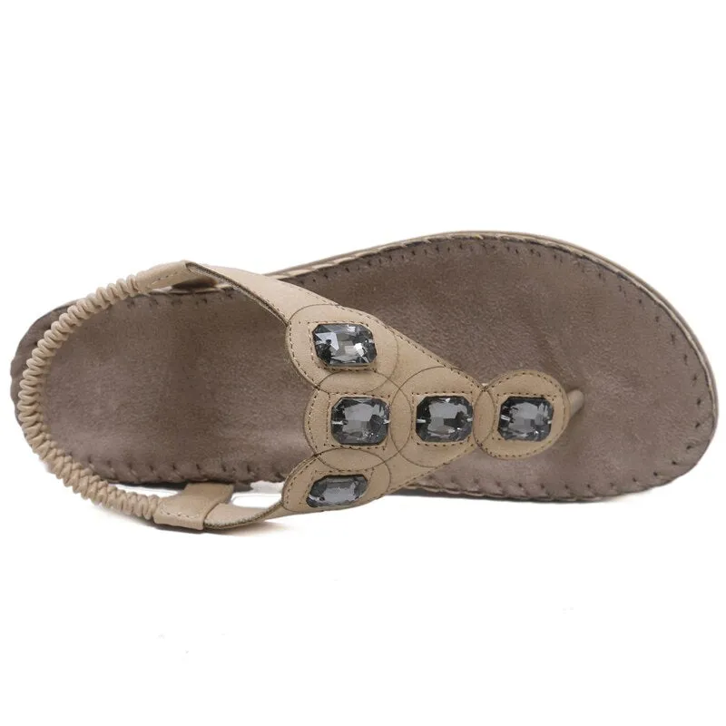 Flip Flops Purpdrank - New Women Flat Sandals Plus Size 35-42 Fashion Crystal Woman Shoes Summer Footwear Beach Flip Flops Shoes Women