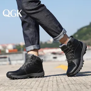 Hot Tub Slippers QGK Winter Warm Men Boots