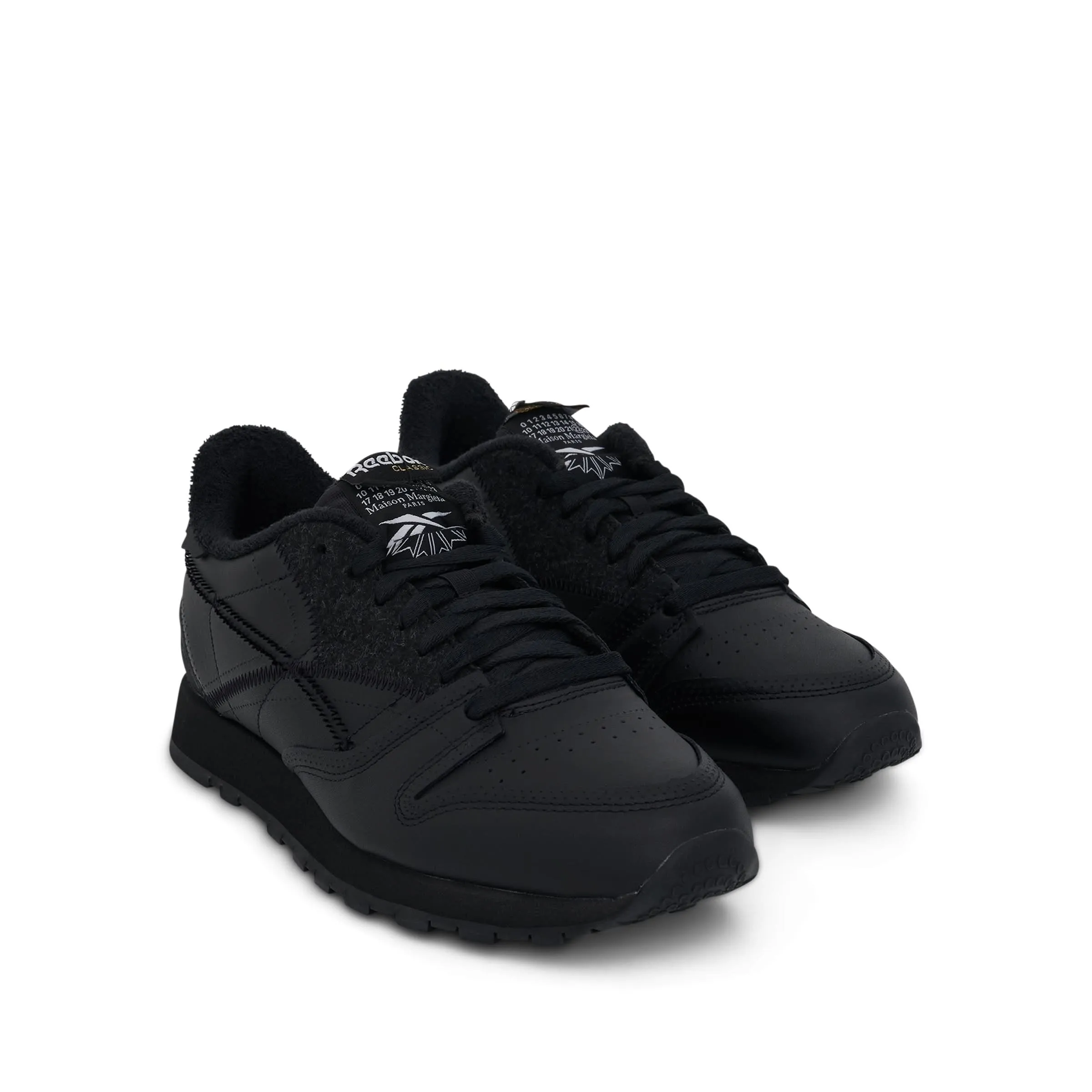 Custom Sneakers Maison Margiela x Reebok Project 0 CL Memory Of Sneaker in Black