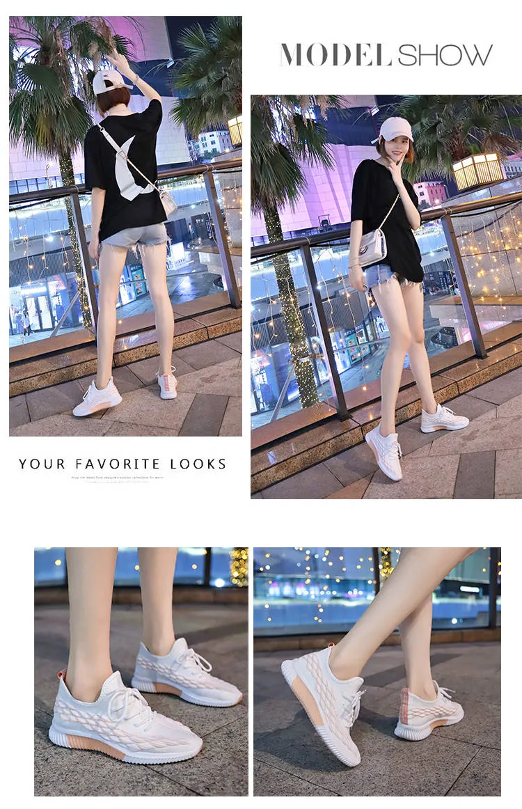 Running Women Casual Women Trainers Sneakers White Running Sneakers