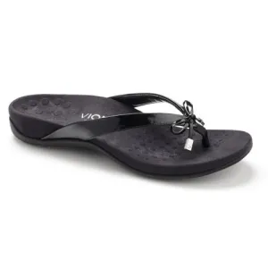 Vionic Bella II Toe Post Sandal Women's Crystal Wedge Flip Flops