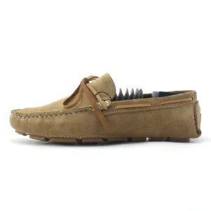 Fadano - Luxe Knot Loafers-Khaki/Brown Chunky Penny Loafers