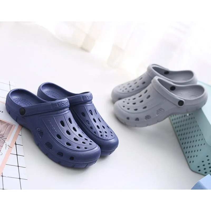 Summer Women Slippers Garden Shoes Unisex Easy Knitted Slippers