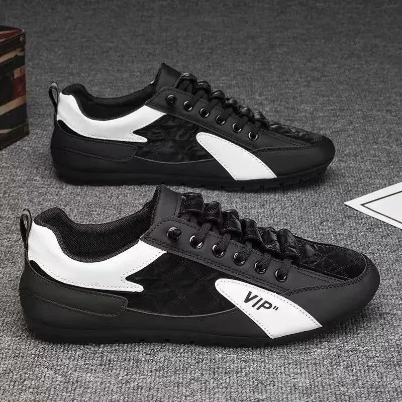 New Men Casual Shoes Summer Thin Section Baotou Half Slippers Fashion Wild Flat-bottomed Bean Shoes Men Sneakers Flat Shoes