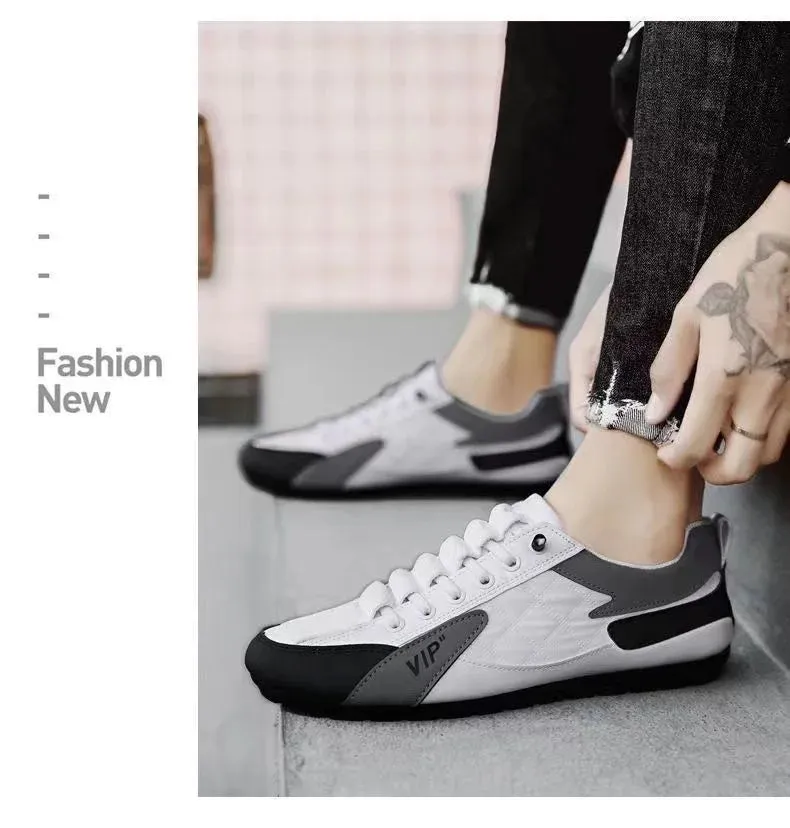 New Men Casual Shoes Summer Thin Section Baotou Half Slippers Fashion Wild Flat-bottomed Bean Shoes Men Sneakers Musshoe Flat Shoes