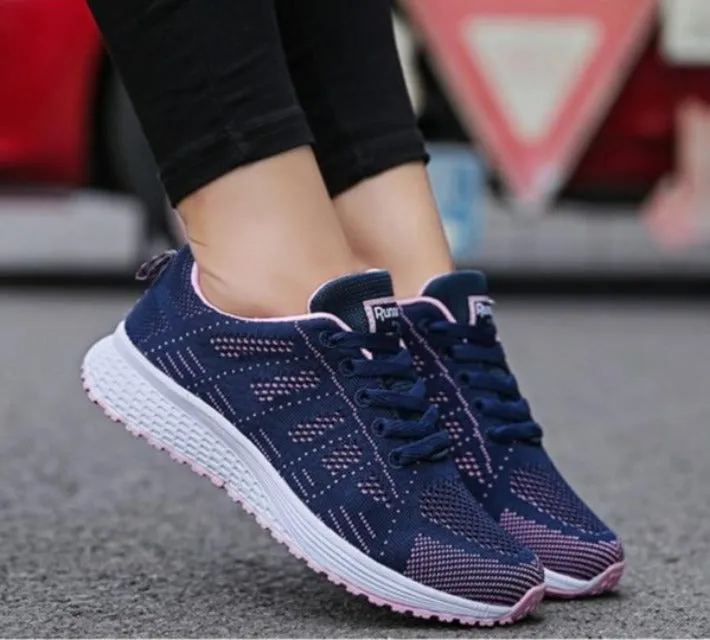Machine Washable Sneakers Comfortable Walking Mesh Sneakers Shoes