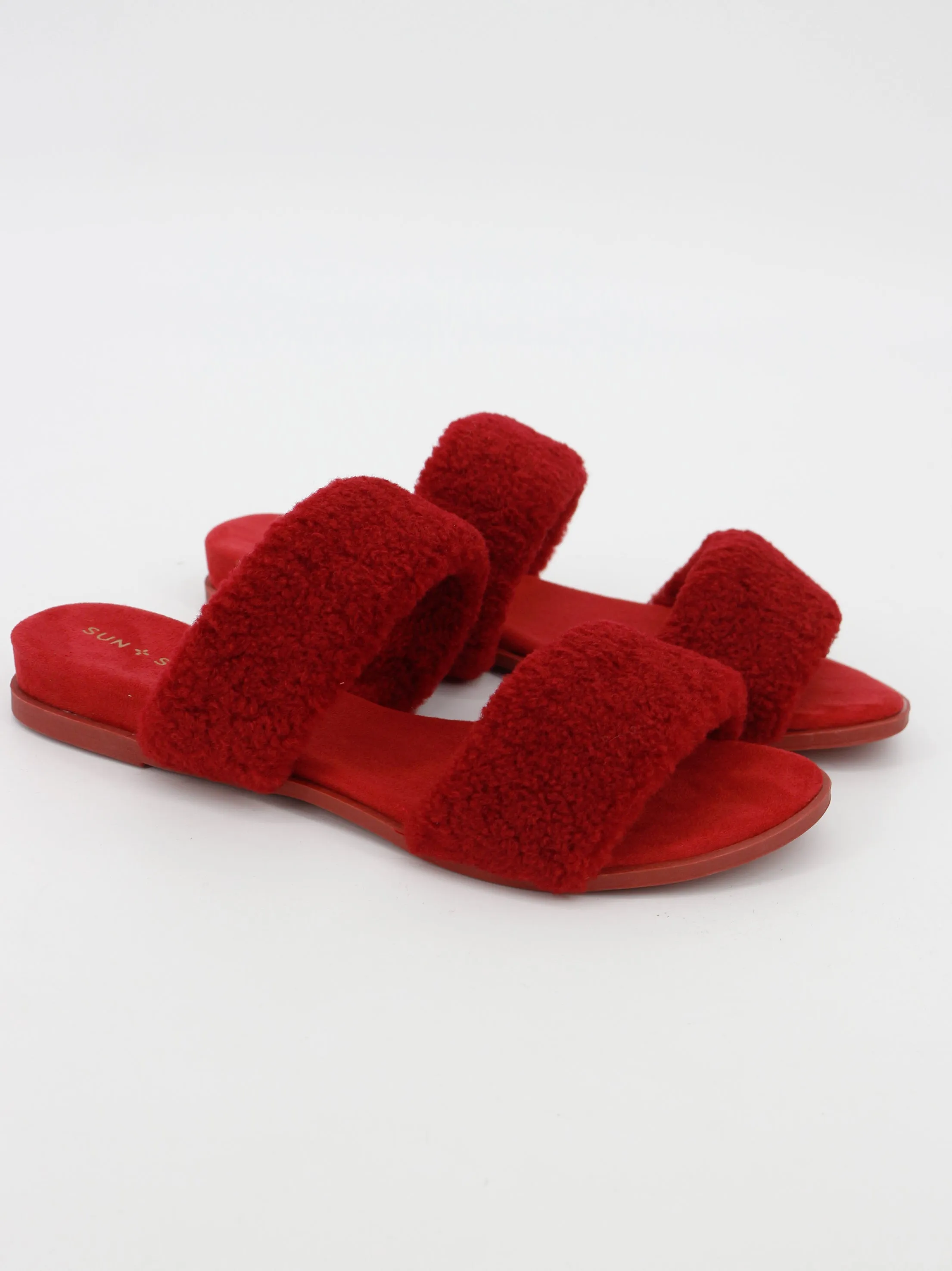 Women's Slide Slippers,Red Bootie Slippers
