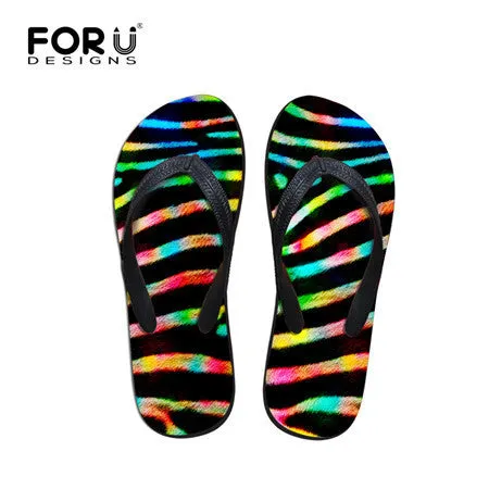 Mater Slippers New Summer Fashion Flip Flops Men Leopard Print Flat Shoes Massage Beach Slippers.