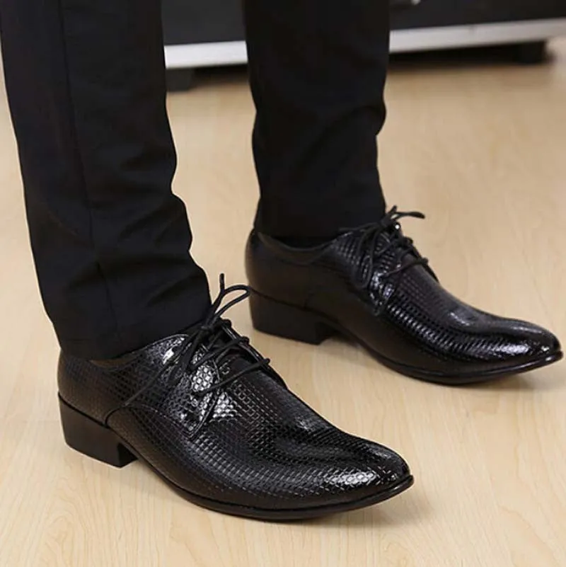 Supportive Work Boots Fashion Men PU Leather Shoes male Flats High Quality Men Shoes Oxford Shoes