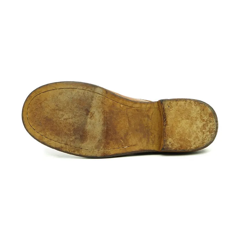 Retro Horse Leather Martin Boots For Women Sweet and Cool Ankle Boots in Black/Brown/Coffee Vintage Oxford Heels