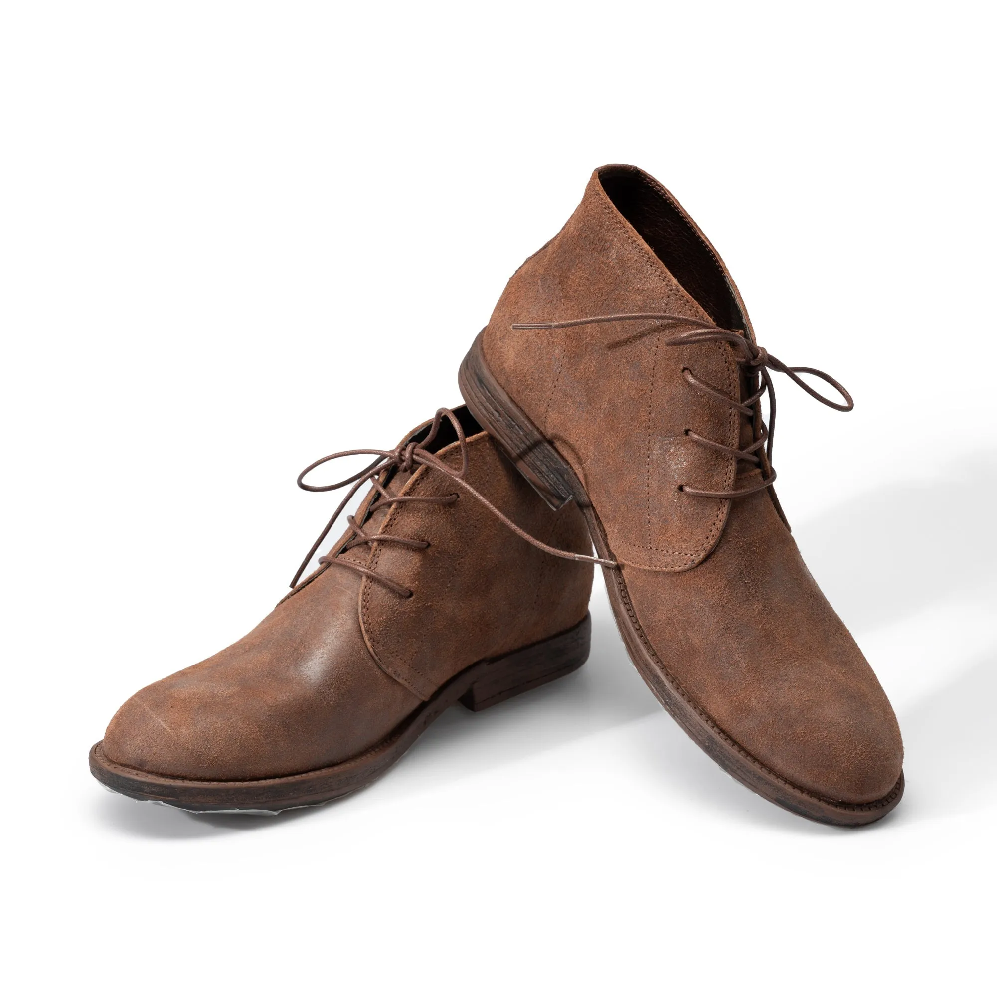 Oxfords With Jeans Retro Soft Desert Boots Handmade Ankle Boots For Women Sweet and Cool in Brown