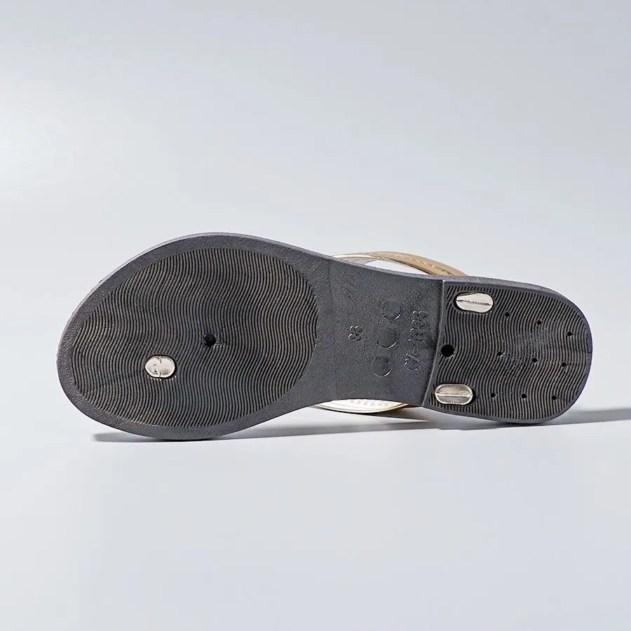 Rhinestone Pattern Hollow Out Slippers Air Herc Sandals