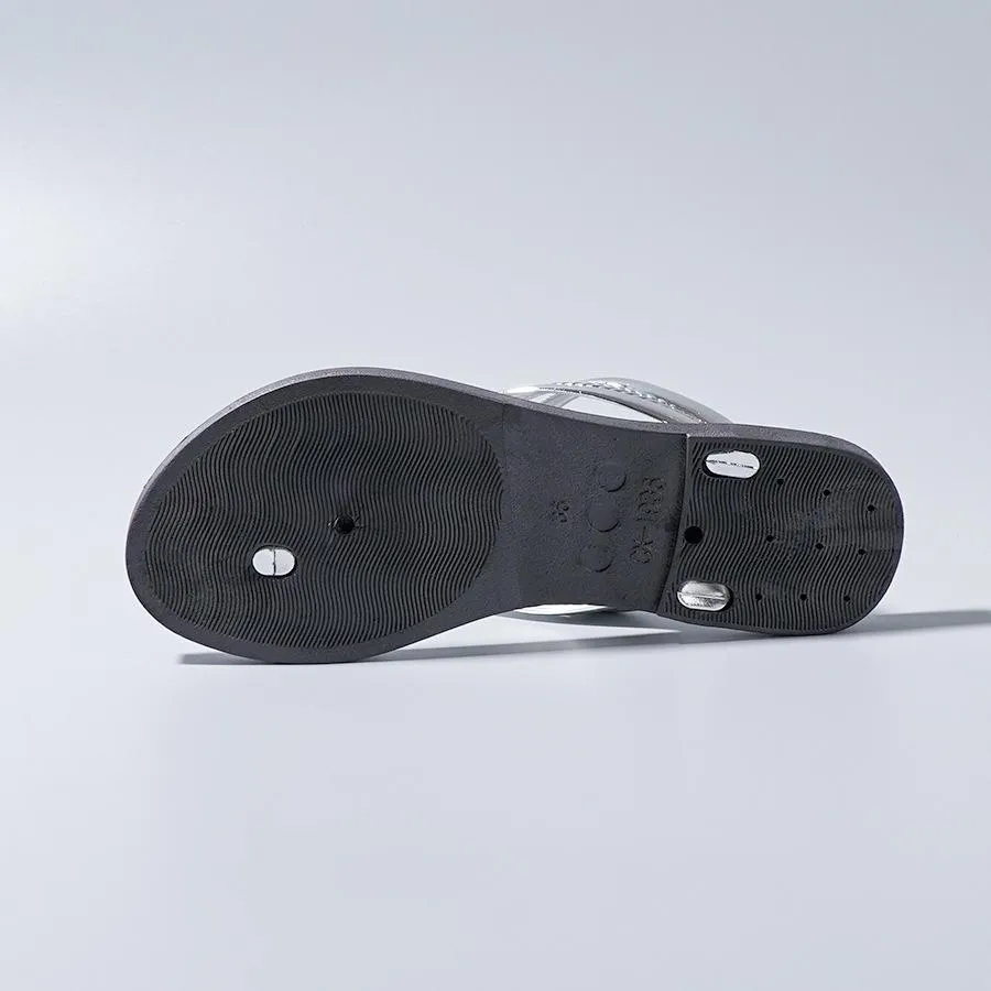 Rhinestone Pattern Hollow Out Slippers Designer Platform Sandals