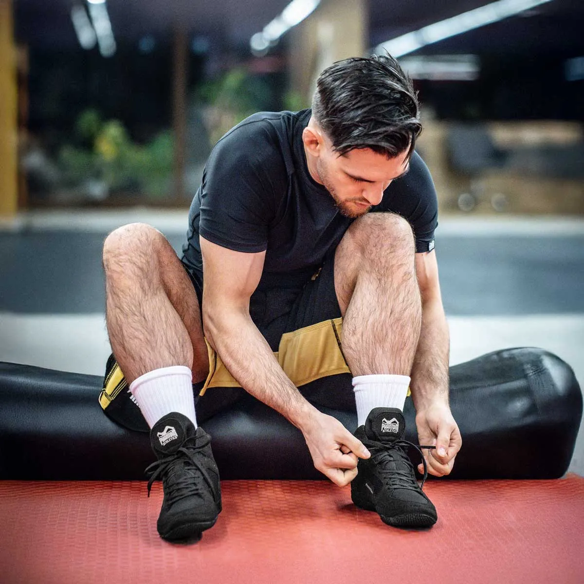 Ringerschuhe Phantom TACTIC - Schwarz/Grau Asics Gel Quantum Shoes