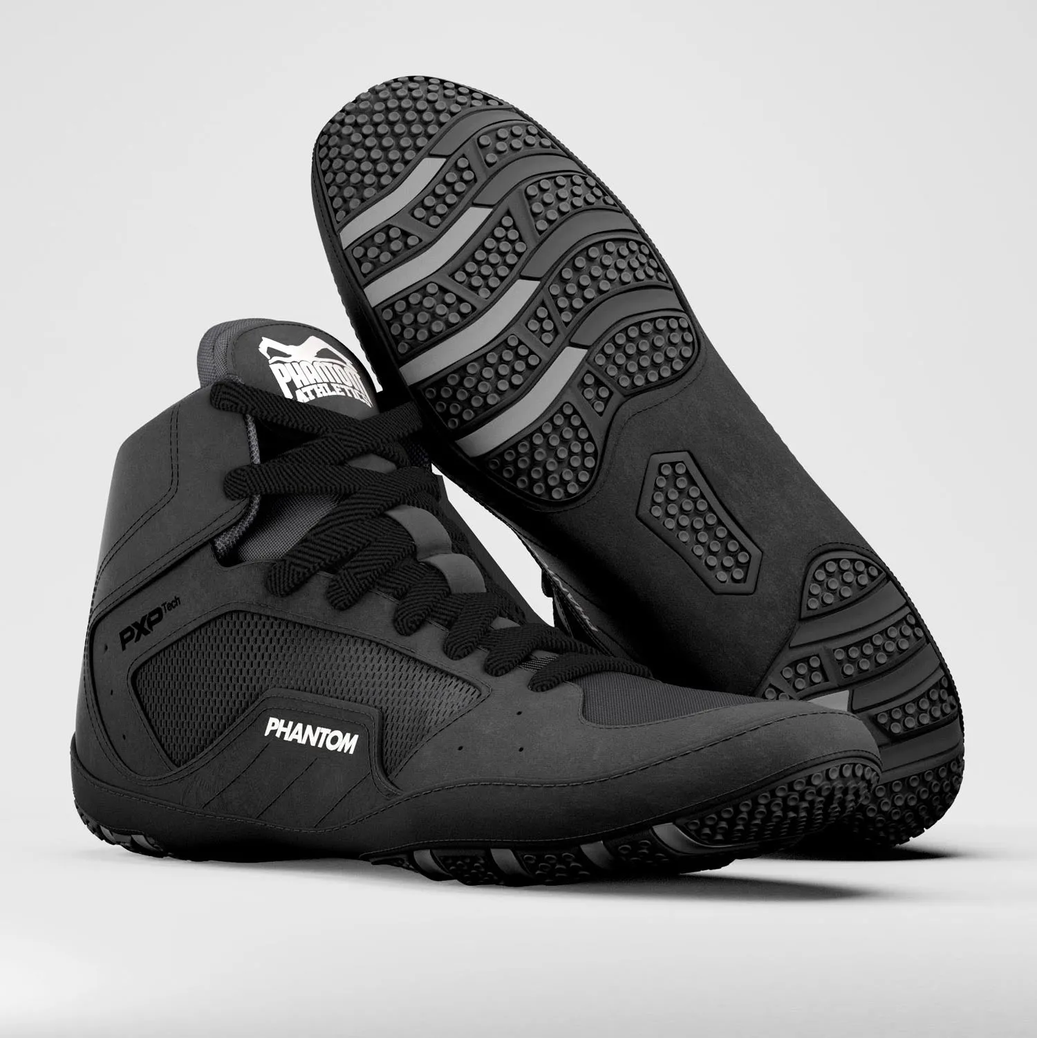 Ringerschuhe Phantom TACTIC - Schwarz/Grau Asics Spikes Shoes