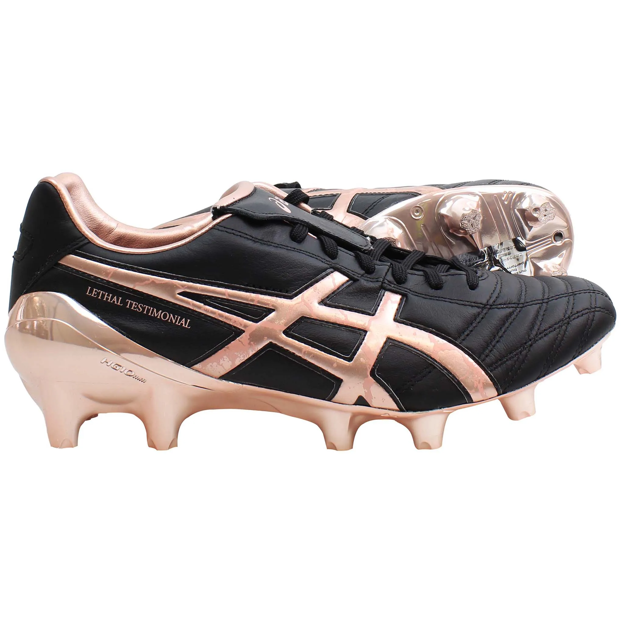 Asics Lethal Testimonial 4 IT L.E. Mens Black Rugby Shoes Asics Volleyball Shoes High Tops