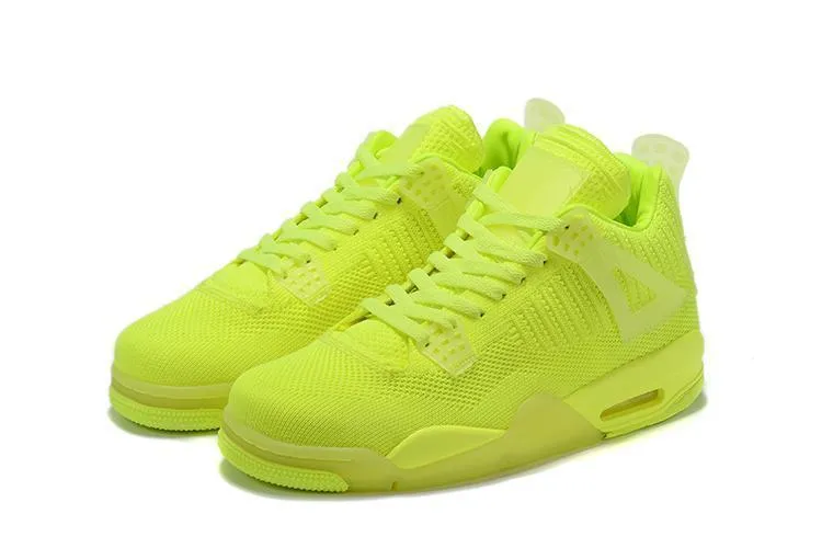 Nike Air Jordan 4 Flyknit 'VOLT' Basketball Men !!! CYBER MONDAY SALE !!! Asics Wrestling Shoes Size 11