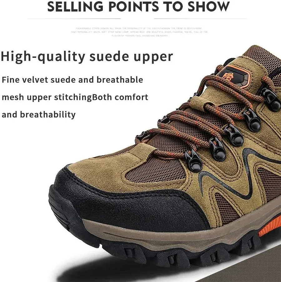 PediWalk Outdoor Orthopedic Comfortable Work Shoes for Men Boots Steel Toe Work Boots