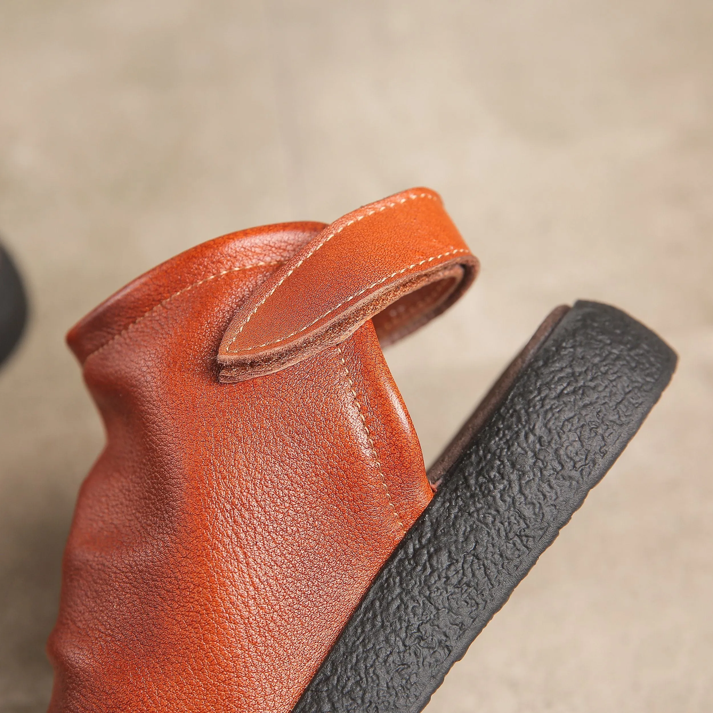 4.zerøgrand Oxfords Sandals Boots Soft Cowhide Leather Plantform Summer Boots Open Peep Toe Post Wrap Ankle Sandals Flatforms Black/Coffee/Brown