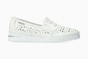 Jana Perf - White Slip On Checkered  Slip On Clog